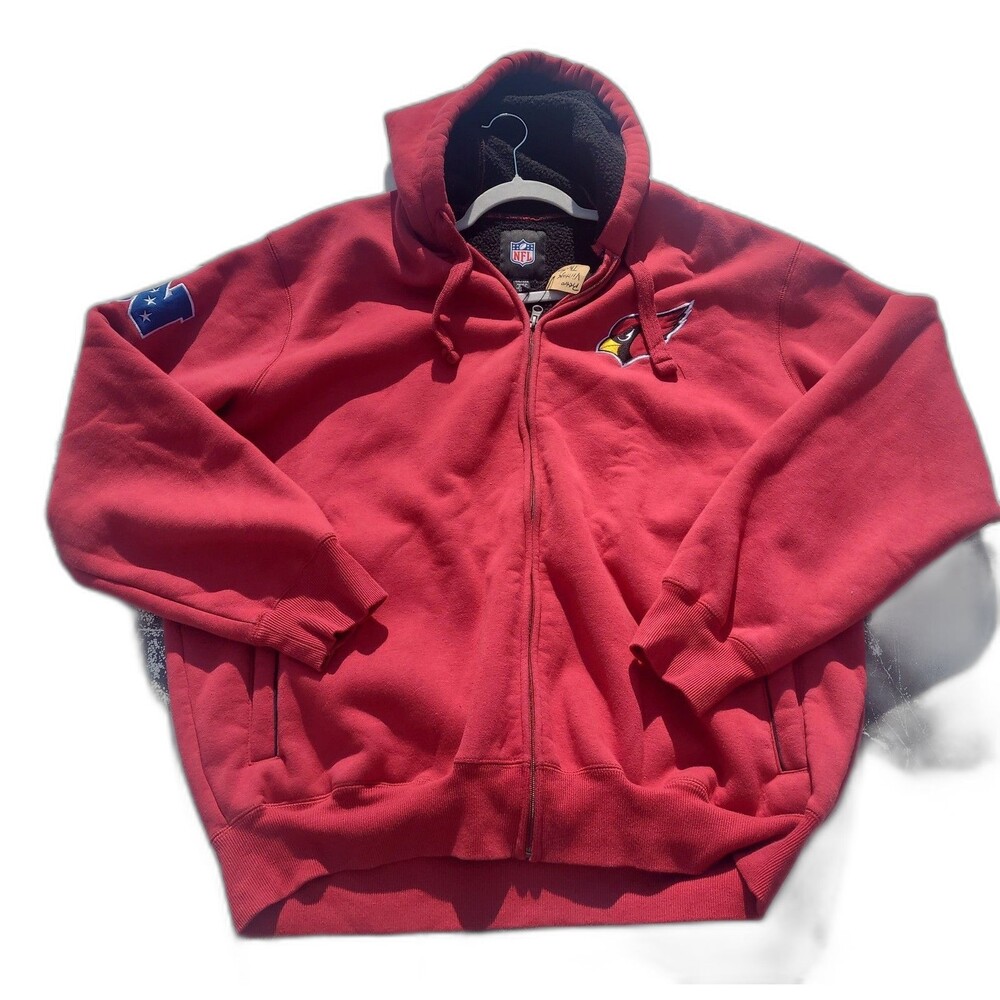 Arizona Cardinals Full Zip Sherpa Hoodie